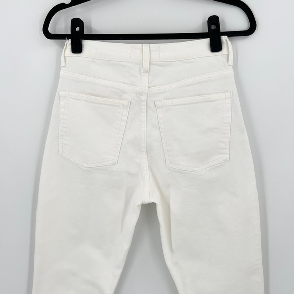 Everlane High Rise Straight Jeans in White - Picture 5 of 10